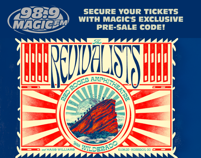 The Revivalists at Red Rocks Pre-Sale Access from 98.9 MAGIC FM